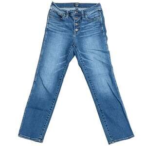Women’s J.Crew High-Rise Vintage Straight Button-Fly Jeans Size 26